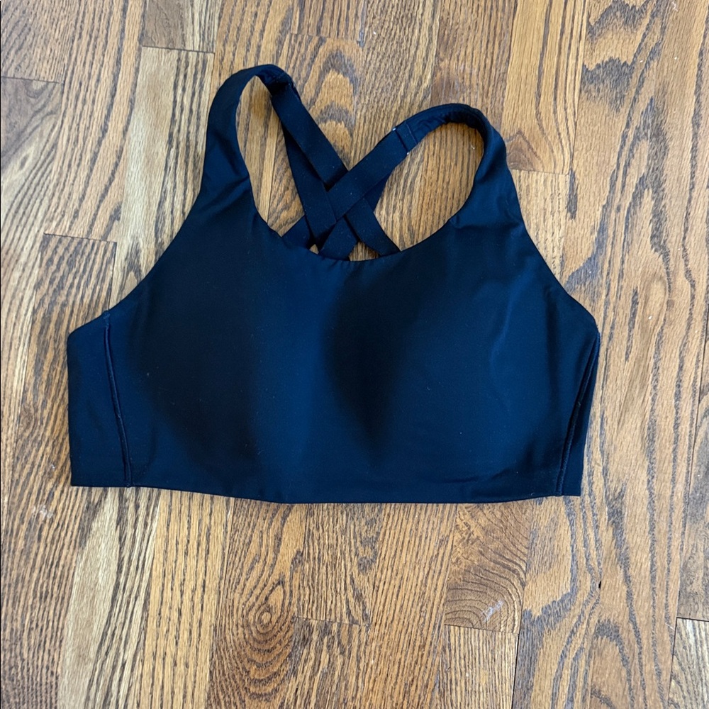 lululemon athletica Black Cross-Back Sports Bra